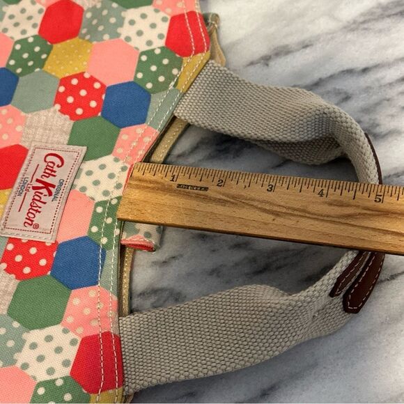 Cath Kidston London Colorful polka dots quilted design coated canvas Tote - Picture 12 of 14
